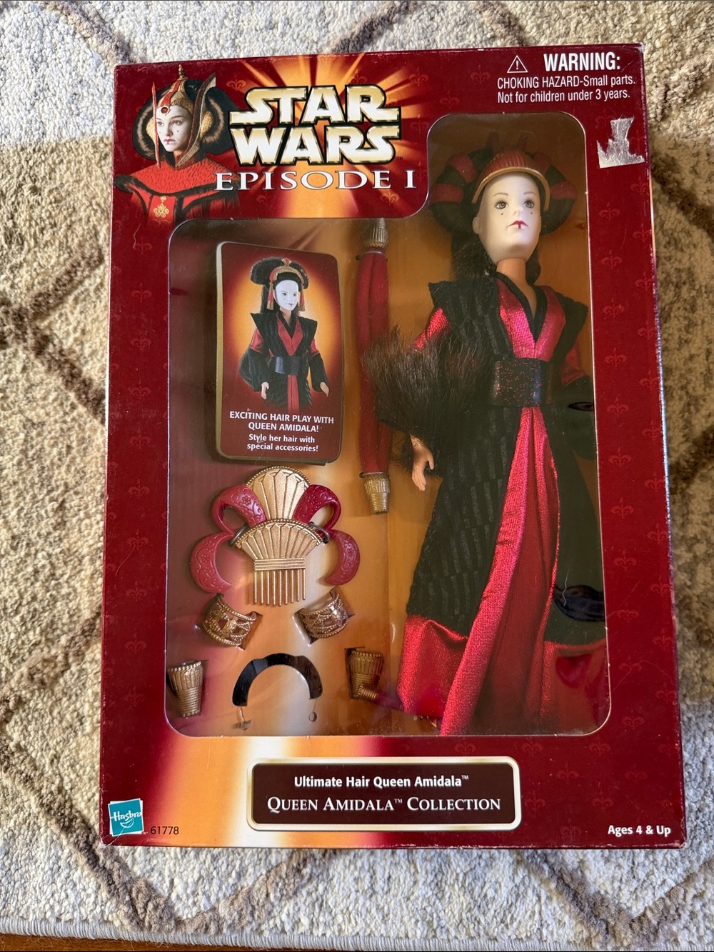 Hasbro Queen Amidala Collector Doll – Red and Black Regal Gown